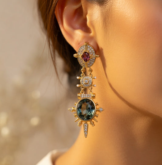 Azure Bloom Earrings